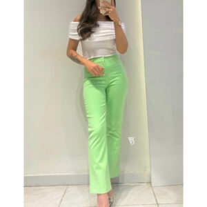 Flare Pantolon -YEŞİL