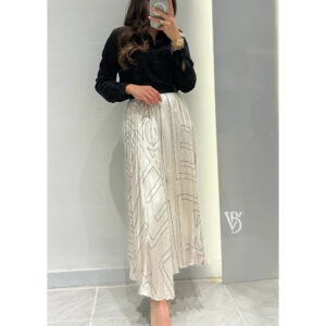 Robin Piliseli Midi Etek -TAŞ