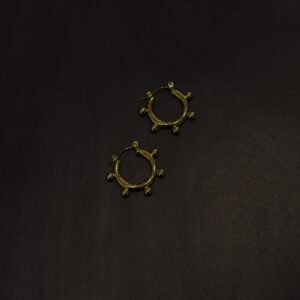 Çelik Halka Küpe -GOLD