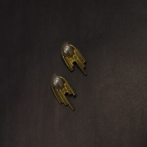 Çelik İnci Detay Küpe -GOLD