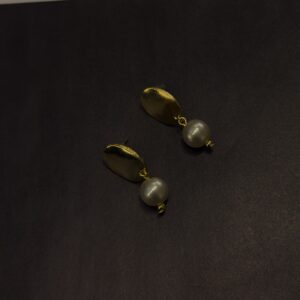 Çelik İnci Detay Küpe -GOLD