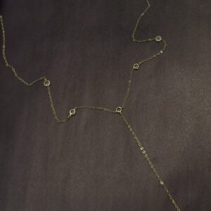 Çelik Y Kolye -GOLD