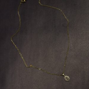 Çelik Damla Kolye -GOLD