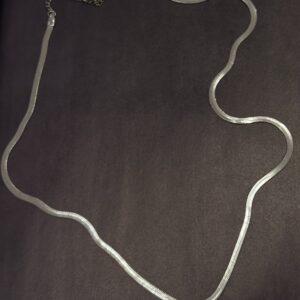 Çelik İtalyan Zinciri Kolye -GÜMÜŞ