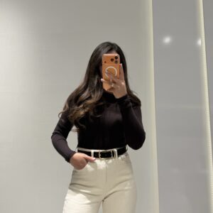 Dilvin Kayık Yaka Kaşmir Karışımlı Kazak -ACI KAHVE