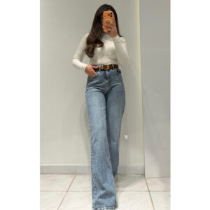 Kemerli Palazzo Jean -AÇIK MAVİ