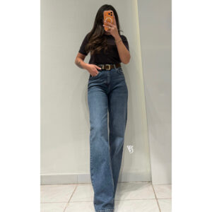 Kemerli Palazzo Jean -KOYU MAVİ