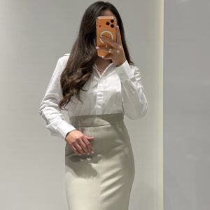 Dilvin Gold Düğme Detay Klasik Gömlek