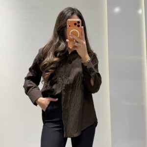 Tensel Çizgili Gömlek