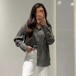 Basic Oversize Gömlek -HAKİ