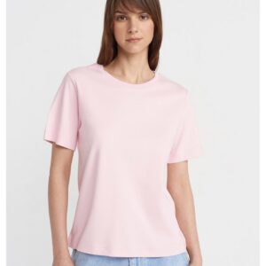Dilvin %100 Pamuklu T-shirt -TOZ PEMBE